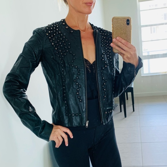 GIVENCHY Studded Leather Jacket - Picture 6 of 8